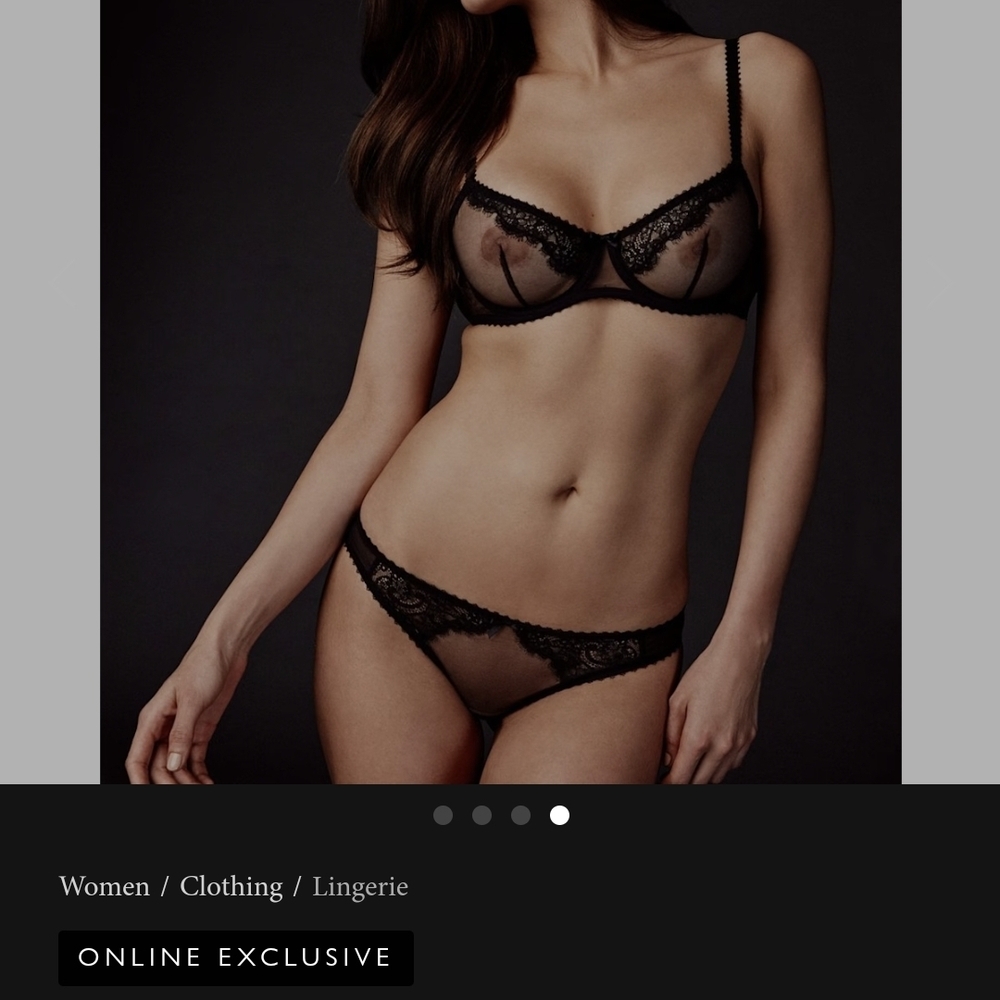 Elegant Black Lace Lingerie Set